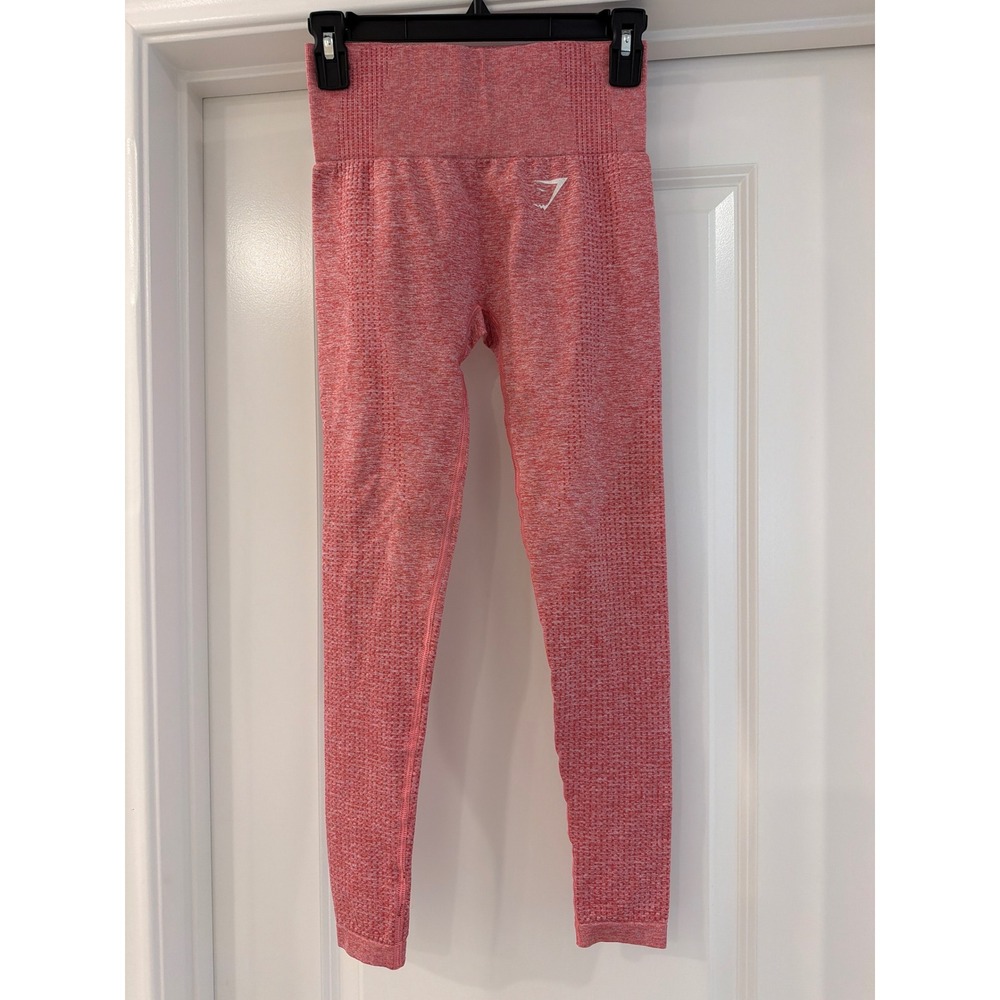 Gymshark Womens Seamless High Waisted Leggings Red Marl Activewear XS S